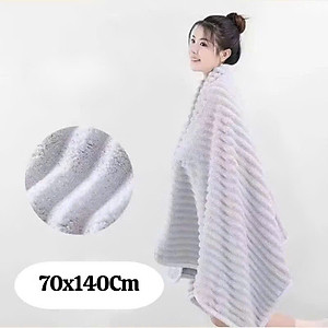 Khăn Tắm Sóng Nước Siêu Thấm Hút – Khăn Mặt Sợi Cuộn To, Kích Thước 70x140cm, Chất Liệu Cao Cấp, Dày Dặn, Không Rụng Lông - HÀNG CHÍNH HÃNG MINIIN