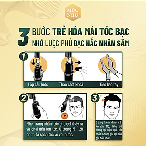 Dầu gội Hắc Sâm Mộc Nhu giúp phủ đen tóc bạc chỉ sau vài lần gội
