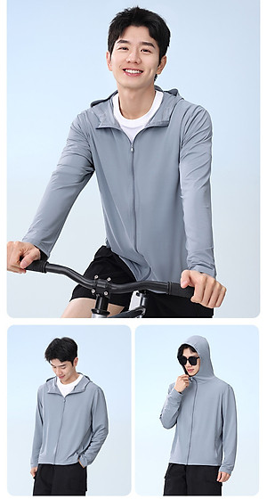 Áo Chống Nắng Nam ,Chất Vải Thun Lạnh, Chống Tia UV, Thoáng Mát, Thấm Hút Mồ Hôi