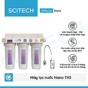 Máy lọc nước Nano TK by Scitech (Không dùng điện, không nước thải, 3 đến 9 cấp lọc) - Hàng chính hãng