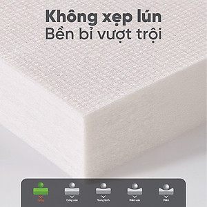 Nệm Bông Ép Vạn Thành Vải Cotton, Gấp Gọn Dễ Di Chuyển Bảo Hành 5 Năm