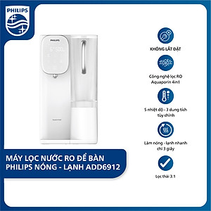 [Hàng Chính Hãng] Máy Lọc Nước RO Để Bàn NÓNG-LẠNH Philips ADD6912 - Trải Nghiệm Công Nghệ Lọc RO thế hệ mới Aquaporin Inside®