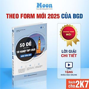 Sách ID Bộ Đề Minh Hoạ Ôn Thi THPT 2025 môn Toán, Lý, Hoá, Sinh, Anh, Văn, Sử, Địa Moonbook dành cho 2k7