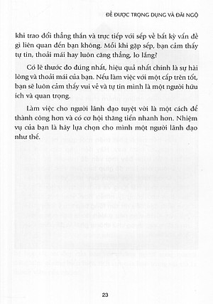 Sách Để Được Trọng Dụng & Đãi Ngộ (Tái Bản 2016)