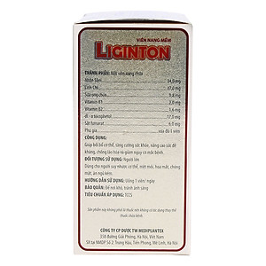 Thực Phẩm Chức Năng Tăng Cường Sinh Lực, Bồi Bổ Khí Huyết Mediplantex Liginton (50 Viên / Hộp)