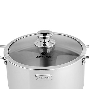Bộ nồi Inox dập nguyên khối Elmich Trimax Classic EL-2110OL Size 18, 20, 24, chảo 26cm