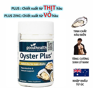 Tinh chất hàu New Zealand Good Health Oyster Plus tăng cường sinh lý nam giới | 3wolves
