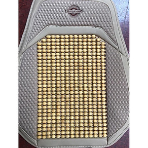 Lót Ghế Hạt Gỗ Ô Tô Loại Cao Cấp, Bọc Ghế Ô Tô Chống Nóng, Massage Lưng, Hạt Gỗ Tự Nhiên, Da Sang Trọng