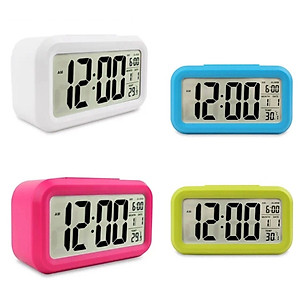 Đồng hồ báo thức điện tử để bàn màn hình đa chức năng thời gian, lịch, báo thức, nhiệt độ DH89