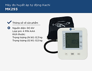Máy đo huyết áp bắp tay Kachi MK293 - Hàng chính hãng
