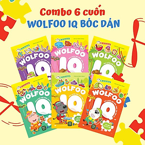 Sách - Combo 6 Cuốn WOLFOO IQ Rèn Luyện Khả Năng Sáng Tạo Cùng Bé
