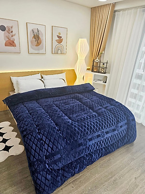 Chăn Nỉ Lông Cừu COCO Siêu Ấm - Mền COCO Xuất Nhật Dày Mịn, Kèm Túi Xách, Kích Thước 2mx2m3, Nặng 4kg - Hàng Chính Hãng MINIIN