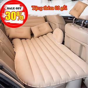 Đệm giường hơi xe ô tô loại tốt - đệm hơi ghế sau ô tô vải nhung dùng cho ô tô bán tải ô tô 5 chỗ, ô tô 7 chỗ