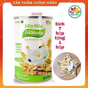 2 Hộp (1kg) Ngũ Cốc Granola Min Min _ Ngũ Cốc Hạt Ăn Liền Granloa Min Min (1hộp 500gr)