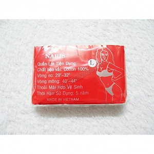 [1 Gói] 6 Quần Lót Cotton NARIS Dùng 1 Lần Mềm Mại, Mỏng, Thoáng Cho Mẹ Sau Sinh/ Phụ Nữ - Hàng Đẹp (katydang)