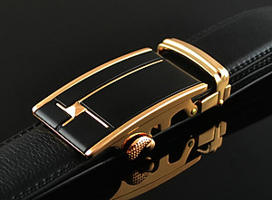 Thắt lưng nam cao cấp AT Leather P110 - Đen