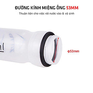Chai Nước Xe Đạp 650ml YQ650 Chất Liệu Nhựa PP An Toàn Dễ Dàng Vệ Sinh (không kèm giá đỡ bình nước xe đạp) MaiLee