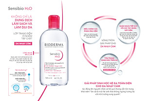 Nước tẩy trang dành cho da nhạy cảm BIODERMA Sensibio H2O 500ml