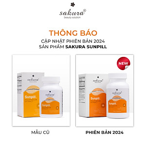 Viên uống chống nắng sinh học toàn thân Sakura Sunpill 30 viên