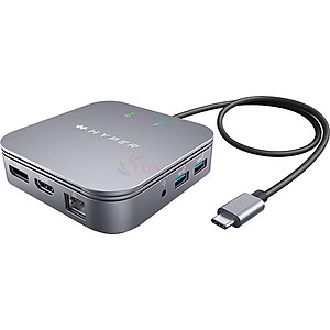 Cổng chuyển đổi HyperDrive 7-in-1 USB-C Thunderbolt 3 Mobile Dock Hub HDTB3TD - Hàng chính hãng