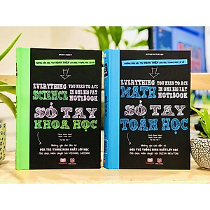 Sách Sổ Tay Toán Học Và Sổ Tay Khoa Học ( Bộ 2 cuốn, lớp 4 - lớp 9 )
