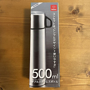 Bình inox giữ nhiệt 2 in1 Pearl Metal Basic Double - Hàng nội địa Nhật Bản |#nhập khẩu chính hãng|