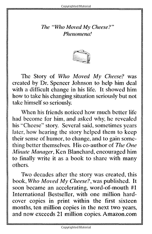 Sách Who Moved My Cheese? - Ai Lấy Miếng Pho Mát Của Tôi