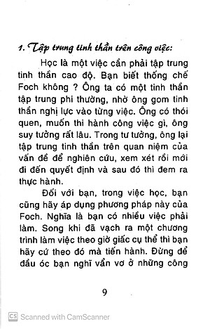 Sách Phương Pháp Tập Trung Một Giờ Học Có Hiệu Quả (Tái Bản)