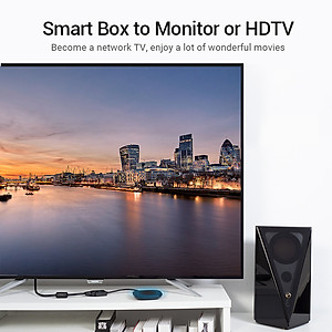 Cáp chuyển HDMI to VGA Vention hỗ trợ nguồn + audio , full HD 1080P - Hàng chính hãng