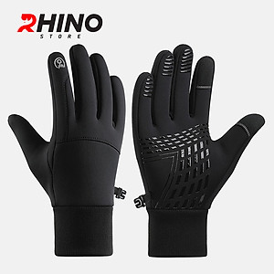 Găng tay hở ngón giữ ấm, chống gió mùa đông Rhino G301 cảm ứng điện thoại cho nam, nữ