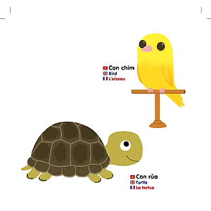 Sách Chuyển Động Thông Minh Đa Ngữ Việt - Anh - Pháp (Giúp Trẻ Nhận Biết Thế Giới Xung Quanh Thật Trực Quan Và Sinh Động)