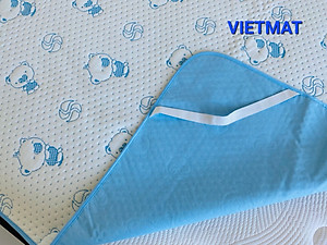 Combo 2 Tấm Lót Chống Thấm VIETMAT Màu Xanh (Size 160 x 200 cm)