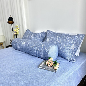 Bộ ga giường  KBedding by Everon KMTP 111 Microtencel Xanh in hoa (4 món)