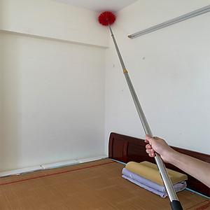 Chổi Quét Trần Nhà Mạng Nhện KUNBE Kèm Sào Inox Rút Gọn Nhiều Độ Dài 3/5/6/7m