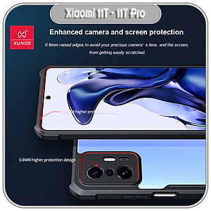 Ốp lưng cho Xiaomi 11T - 11T Pro chống sốc trong viền nhựa dẻo XunDD - Hàng nhập khẩu