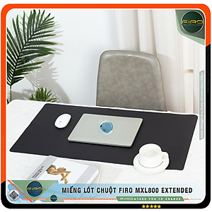 Miếng Lót Chuột FIRO MXL800 EXTENDED - Tấm Lót Chuột Cỡ Lớn 2 Mặt 80cmx40cm - Chất Liệu Da PU Cao Cấp - Tấm Lót Chuột Và Bàn Phím Chơi Game - Tấm Trải Bàn Làm Việc - Hàng Chính Hãng FIRO