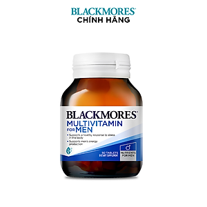 Combo 2 Lọ Vitamin Tổng Hợp Hỗ Trợ Sức Khỏe Nam Giới Blackmores Multivitamin For Men 50 Viên/Lọ