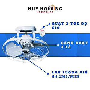 Quạt trần đảo chuyển hướng cơ Senko TD105 - Hàng chính hãng