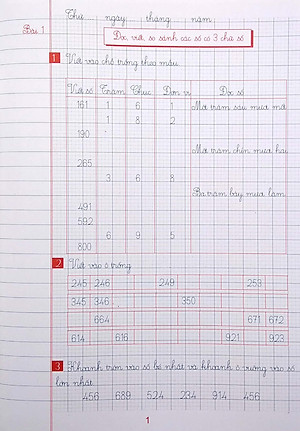 Vở Ô Li Bài Tập Toán Lớp 3 - Quyển 1 (Biên Soạn Theo Chương Trình GDPT Mới Định Hướng Phát Triển Năng Lực)