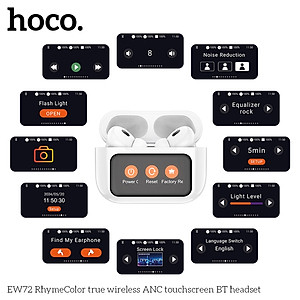 Tai nghe Bluetooth V5.4 Ho.co EW72 Chống ồn, Âm thanh sống động, màn hình LED hiển thị cảm ứng đa chức năng - Hàng chính hãng