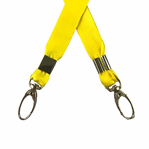 Dây đeo thẻ lụa 1.5cm đầu móc xoay (100)