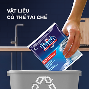 Combo phụ gia: Nước làm bóng 500ml + Dung dịch vệ sinh máy 250ml + Muối rửa chén bát 1kg