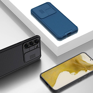 Ốp lưng chống sốc bảo vệ camera cho Samsung Galaxy S23 / S23 Plus hiệu Nillkin Camshield Pro chống sốc cực tốt, chất liệu cao cấp, có khung & nắp đậy bảo vệ Camera - hàng nhập khẩu