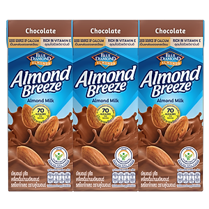 Blue Diamond - Thùng Sữa Hạt Hạnh Nhân ALMOND BREEZE vị Chocolate 180ml x 24 Hộp