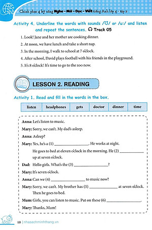 Sách Chinh Phục 4 Kỹ Năng Tiếng Anh Nghe - Nói - Đọc - Viết Lớp 4 Tập 2