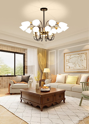 Đèn chùm ASHEN kiểu dáng hiện đại trang trí nội thất sang trọng.