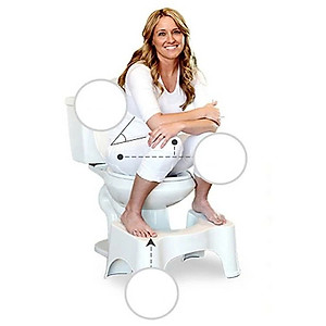 Ghế Kê Chân Toilet Chống Táo Bón Ngăn Ngừa Các Bệnh Tiêu Hóa Khi Đi Vệ Sinh