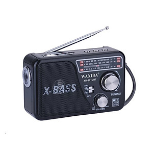 Đài Radio FM WAXIBA  XB 521URT- có hỗ trợ thẻ nhớ và USB-đèn pin Siêu sáng-BH 6 Tháng Hàng Chính Hãng