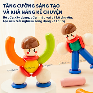Đồ chơi lắp ráp nam châm Mideer Mideer Growth PLUS Magnetic Building Sticks