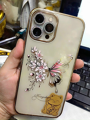 Bộ miếng dán kính cường lưc Kuzoom Camera Diamond đính đá cho iphone 13 promax - Hàng Nhập Khẩu